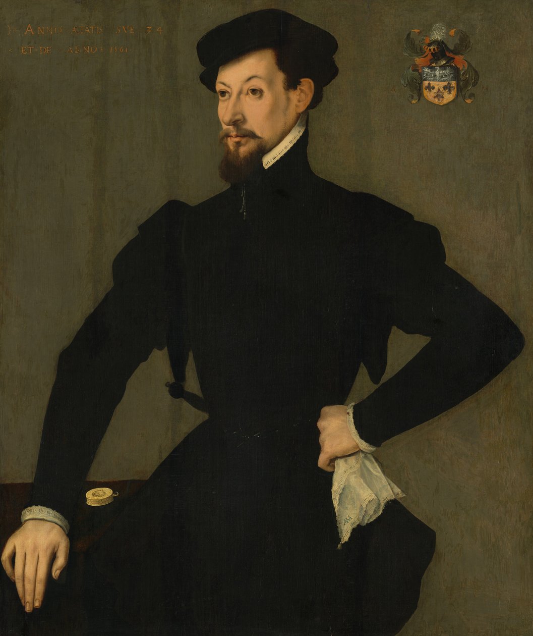 Portret van een Lid van de Quaratesi Familie door French 16th Century