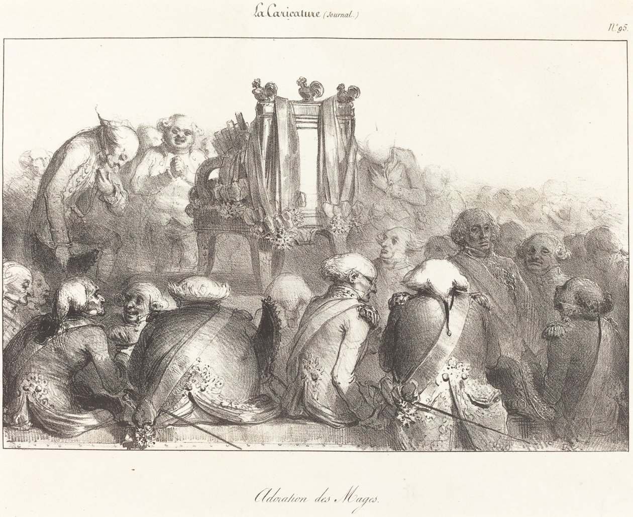 Aanbidding der Wijzen door French 19th Century