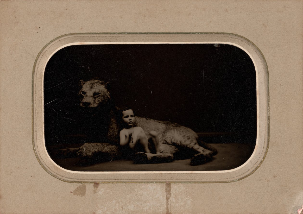 Portret van een kind door French 19th Century