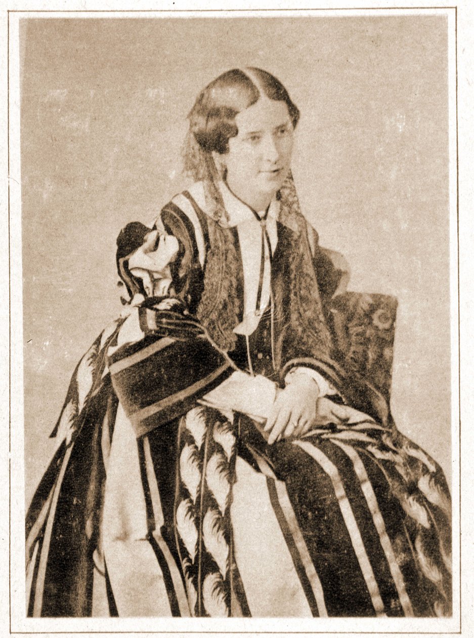 Portret van Elisabeth Felix genaamd Mademoiselle Rachel in 1851, Franse tragedienne (1821 - 1858) door French Photographer