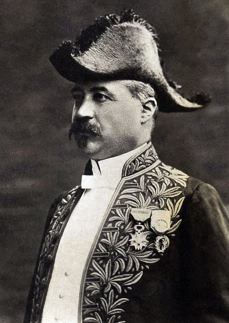 Portret van Emile Faguet, literair criticus, literair historicus en Frans essayist door French Photographer