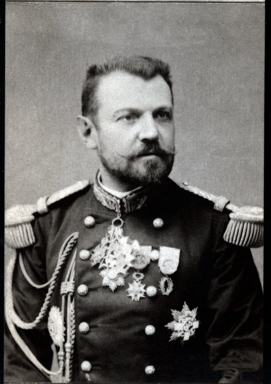 Portret van Henri Joseph Brugere (1841-1918), Franse generaal door French Photographer