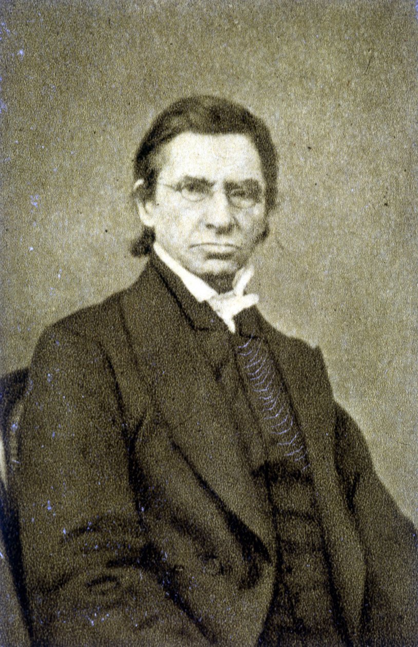Portret van Maximilian Emile Littré (1801 - 1881) in 1869 door French Photographer