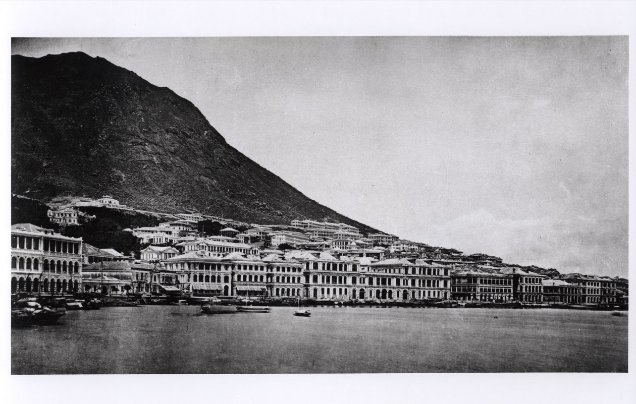De Praya, Hong Kong, uit Illustrations de la Chine et de ses Habitants door J. Thompson, gepubliceerd in 1873 door French Photographer
