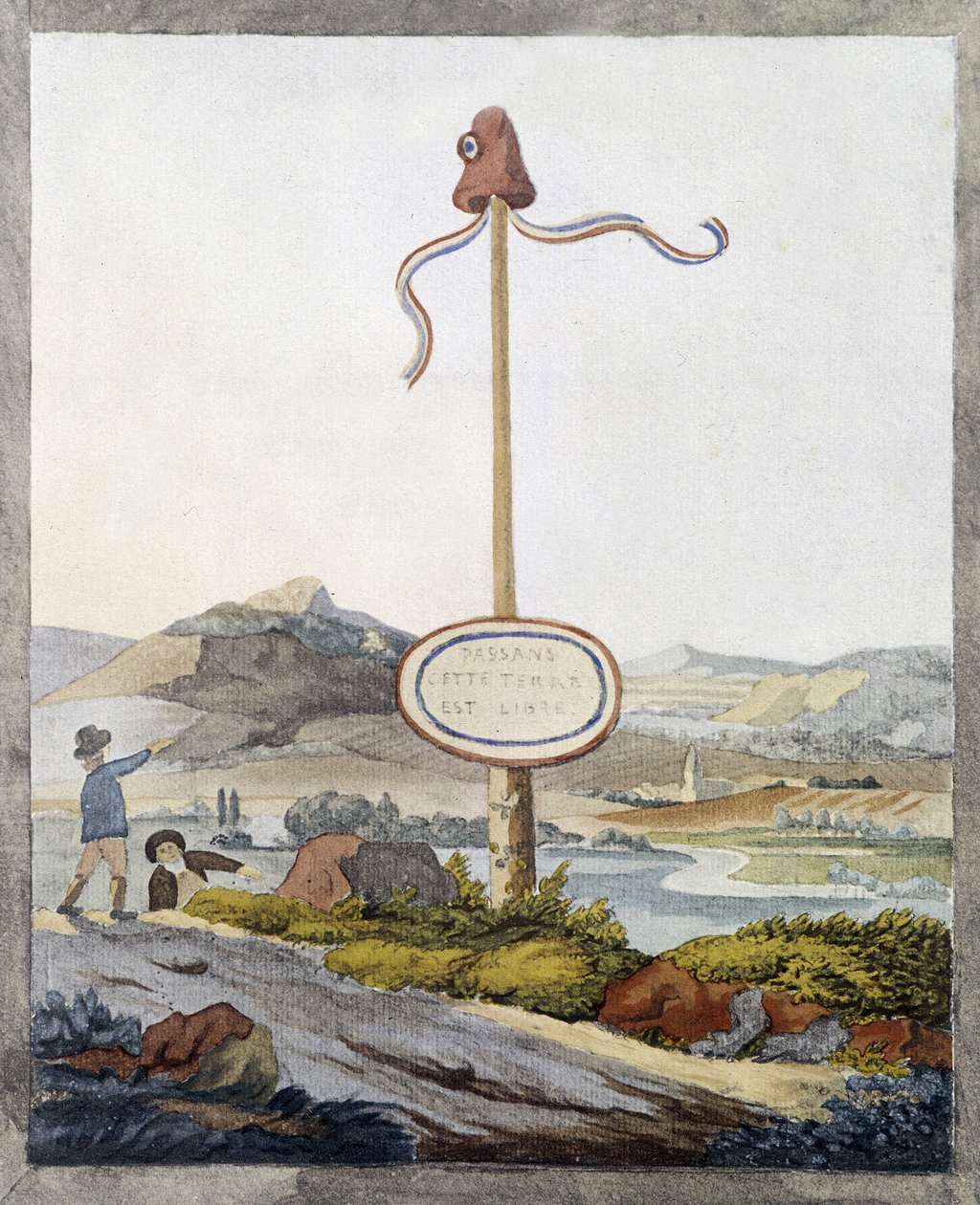 Een Franse grens ten tijde van de revolutie van 1789: 