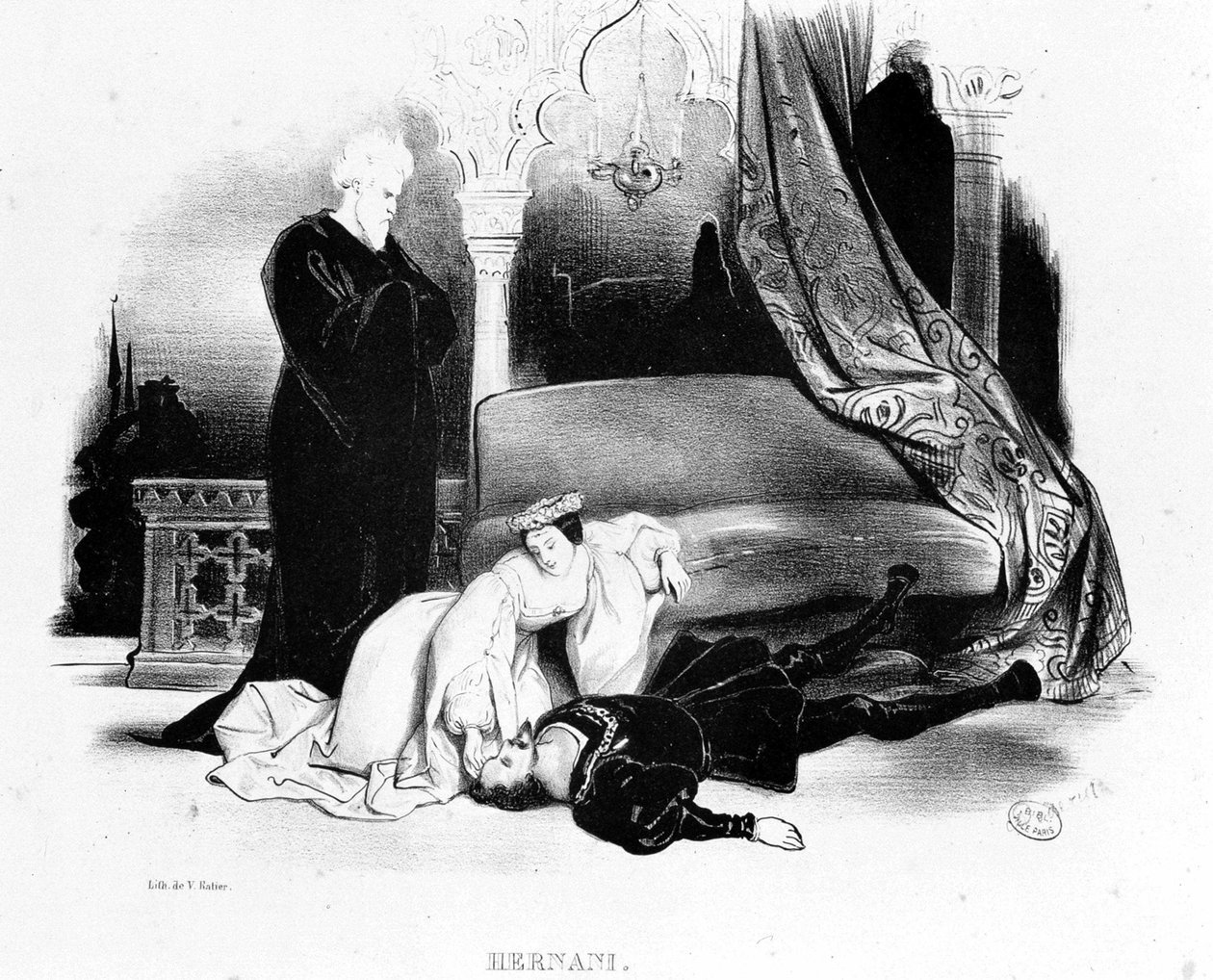 Een scène door Victor Hugo Hernani - in 