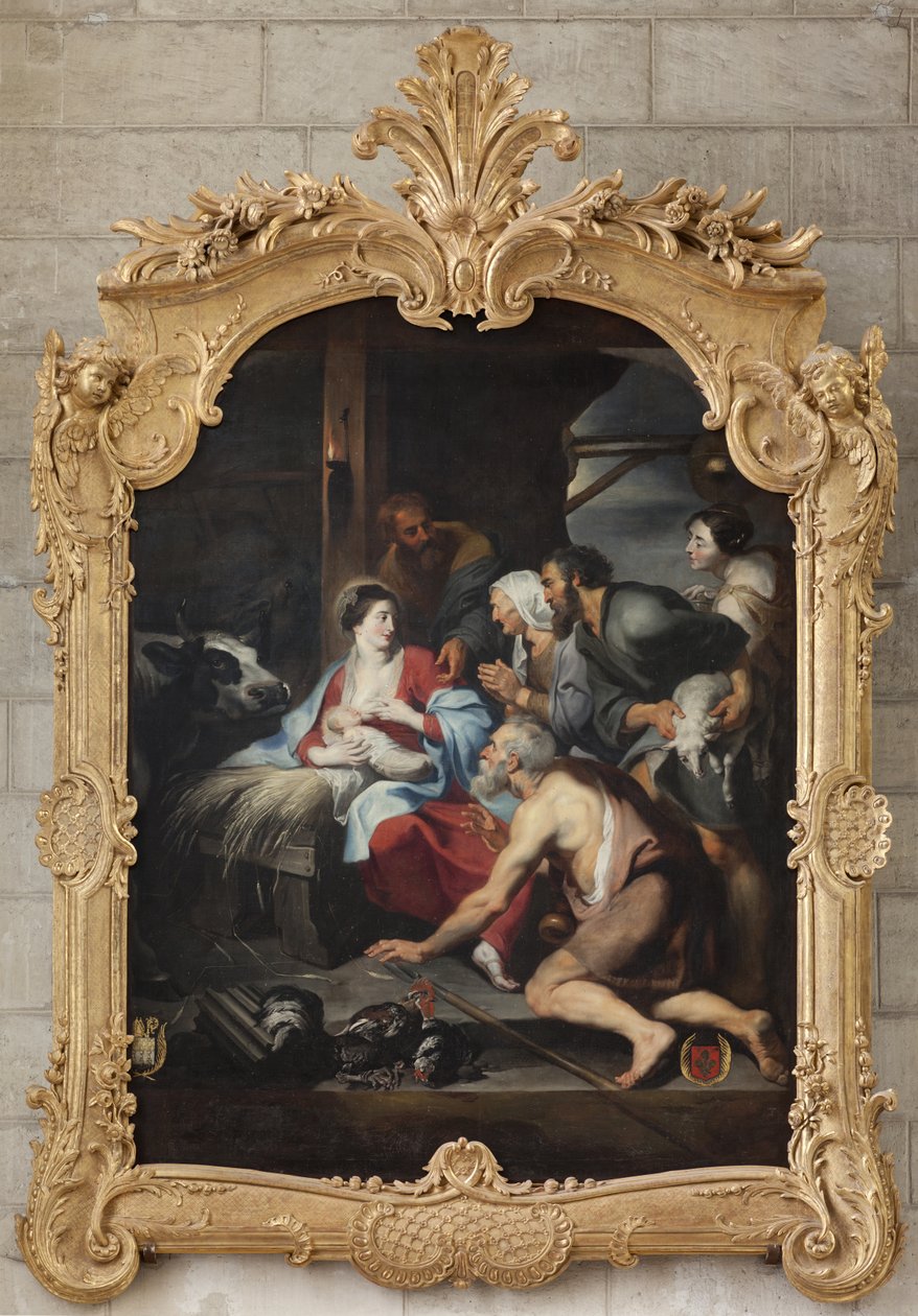Aanbidding van de Herders door French School