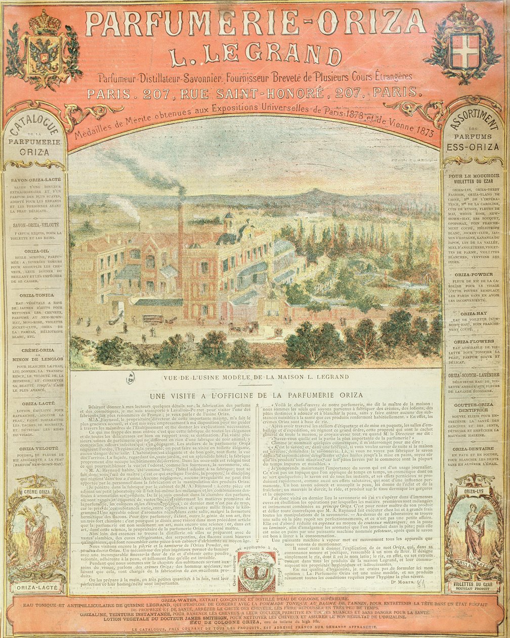Advertentie voor de Parfumerie Oriza L. Legrand, c.1884 door French School