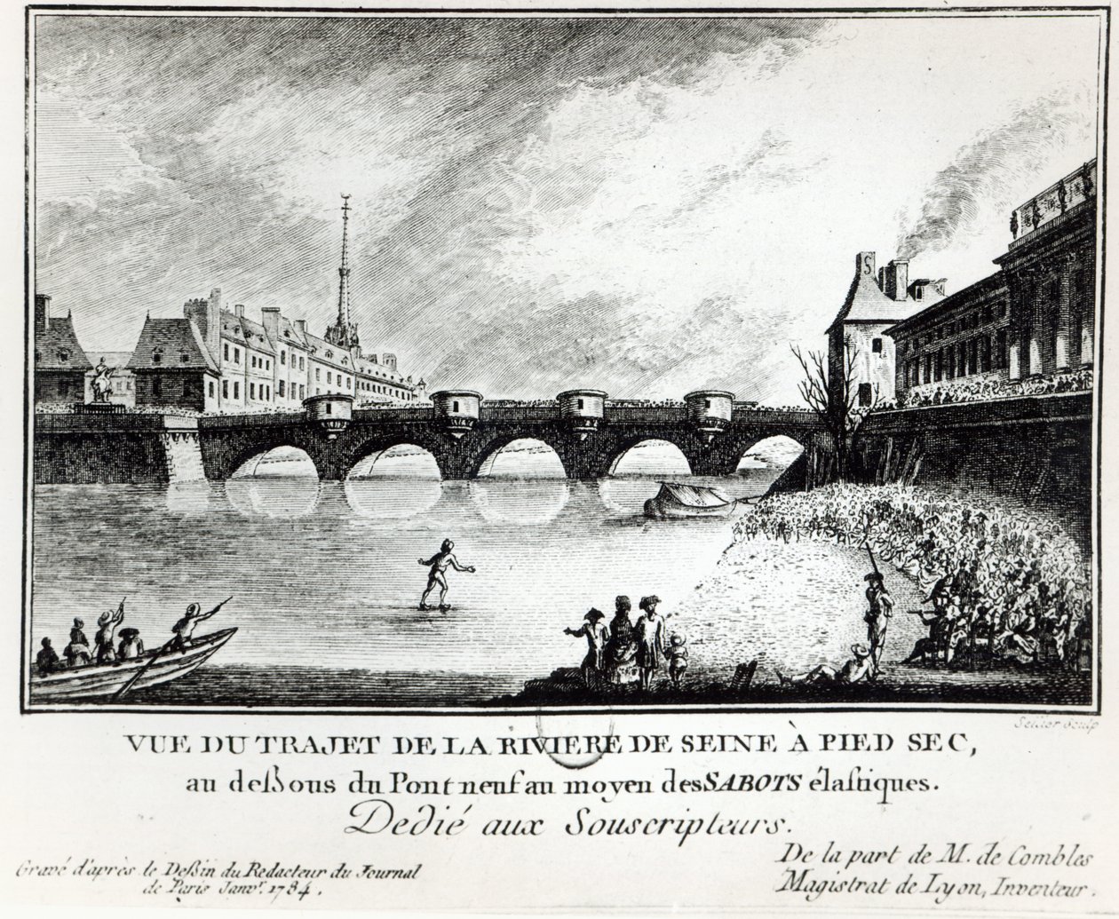 Een poging om de Seine over te steken door French School