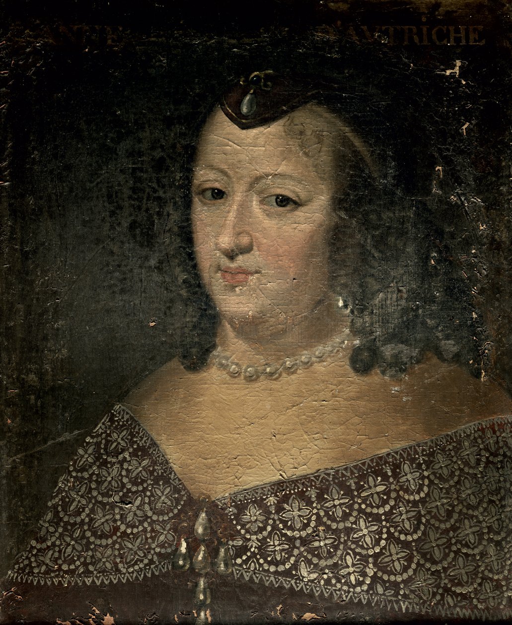 Anne van Oostenrijk (1601-66) door French School
