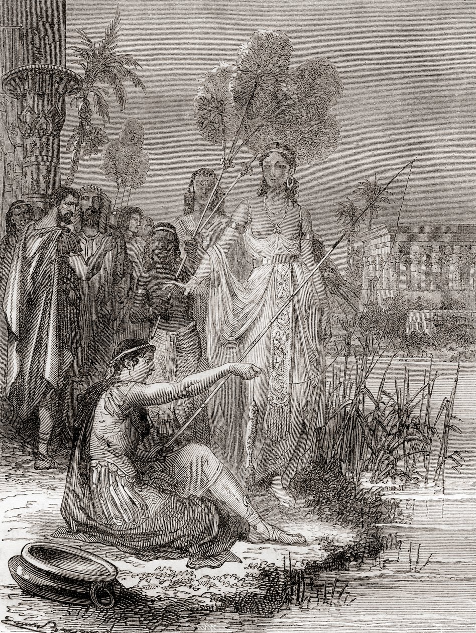 Antonius en Cleopatra vissen met een vloot van kleinere vaartuigen op de Nijl, uit 