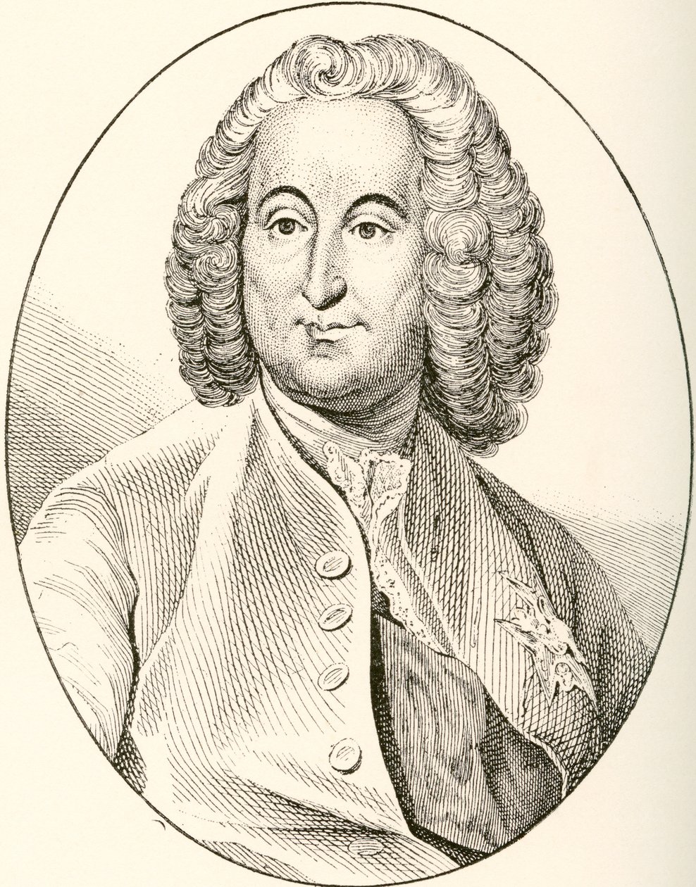 Antoine-Louis Rouillé, graaf van Jouy-en-Josas, 1689-1761. Franse staatsman. Uit Les Heures Libres gepubliceerd in 1908. door French School