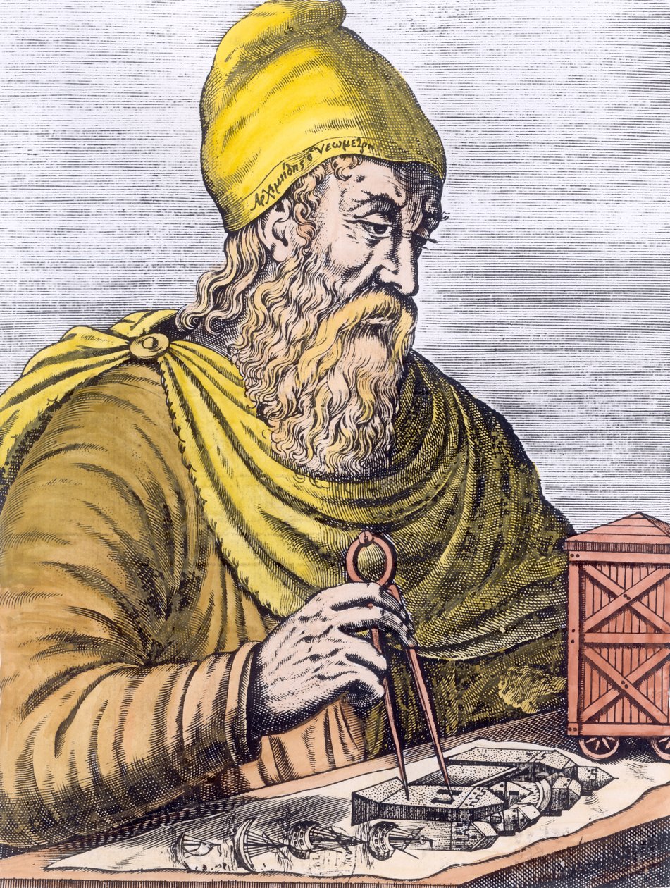 Archimedes (287-212 v.Chr.) door French School