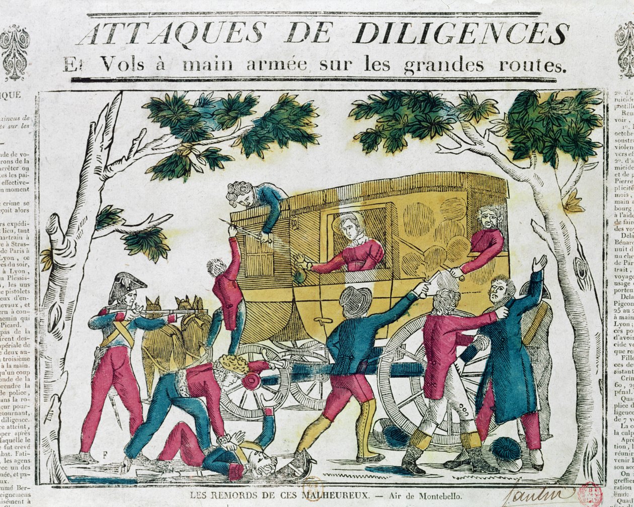 Aanval op de diligence van Parijs naar Lyon op 25 juli 1822 door French School