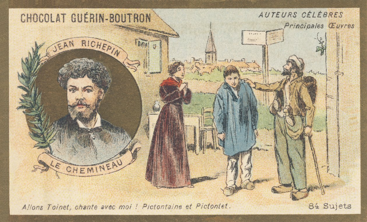 Auguste-Jules Richepin alias Jean Richepin (1849-1926), Franse dichter, romanschrijver en toneelschrijver, auteur van 
