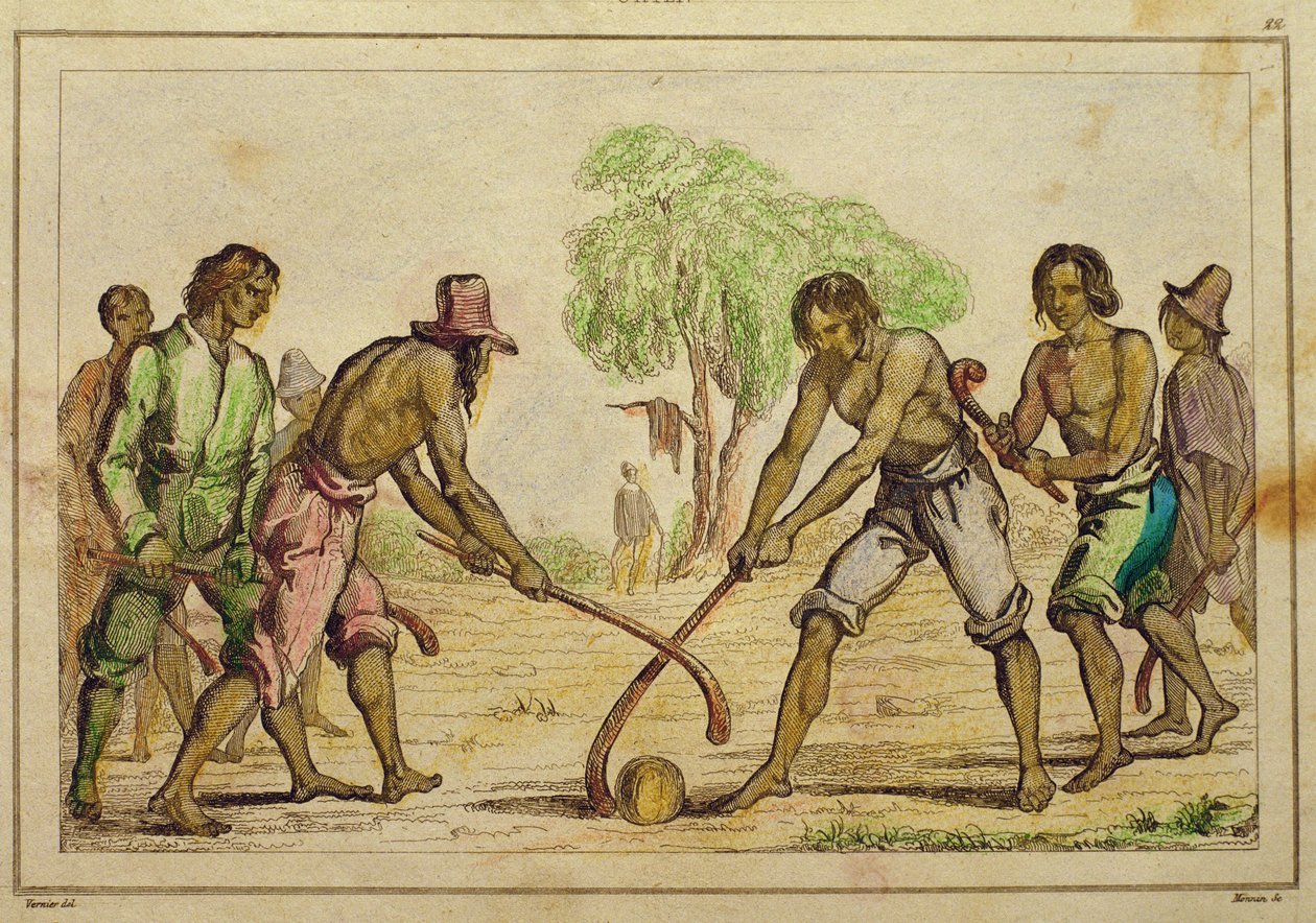 Balspel, populaire gebruiken van de Chileense Indianen door French School