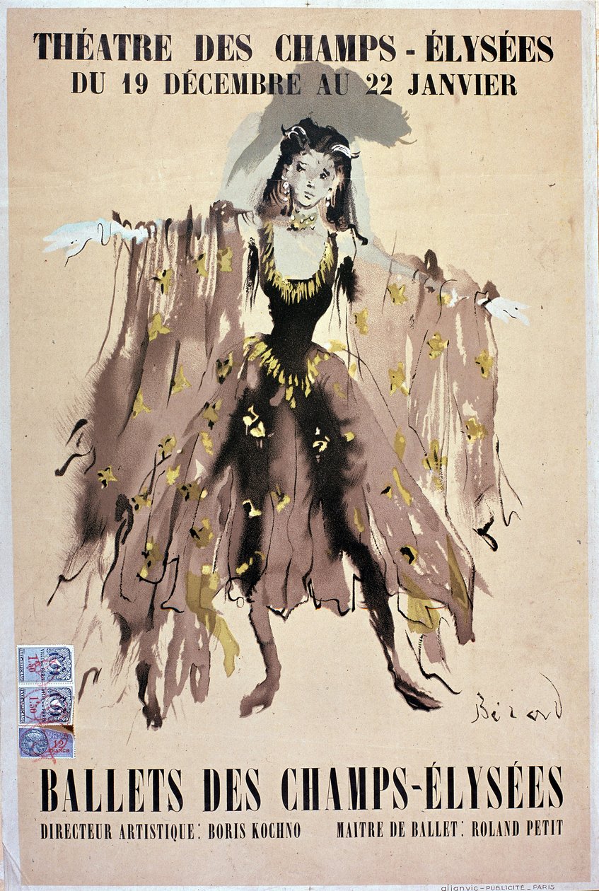 Ballet des Champs Elysées - poster door French School