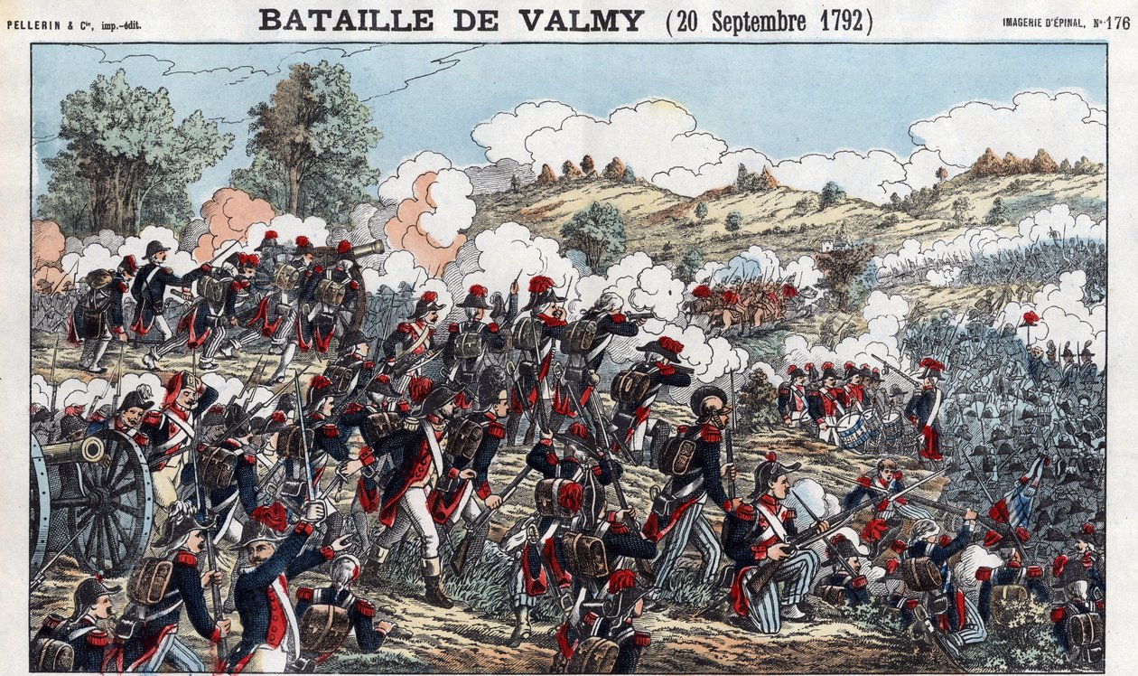 Slag bij Valmy op 20 september door French School