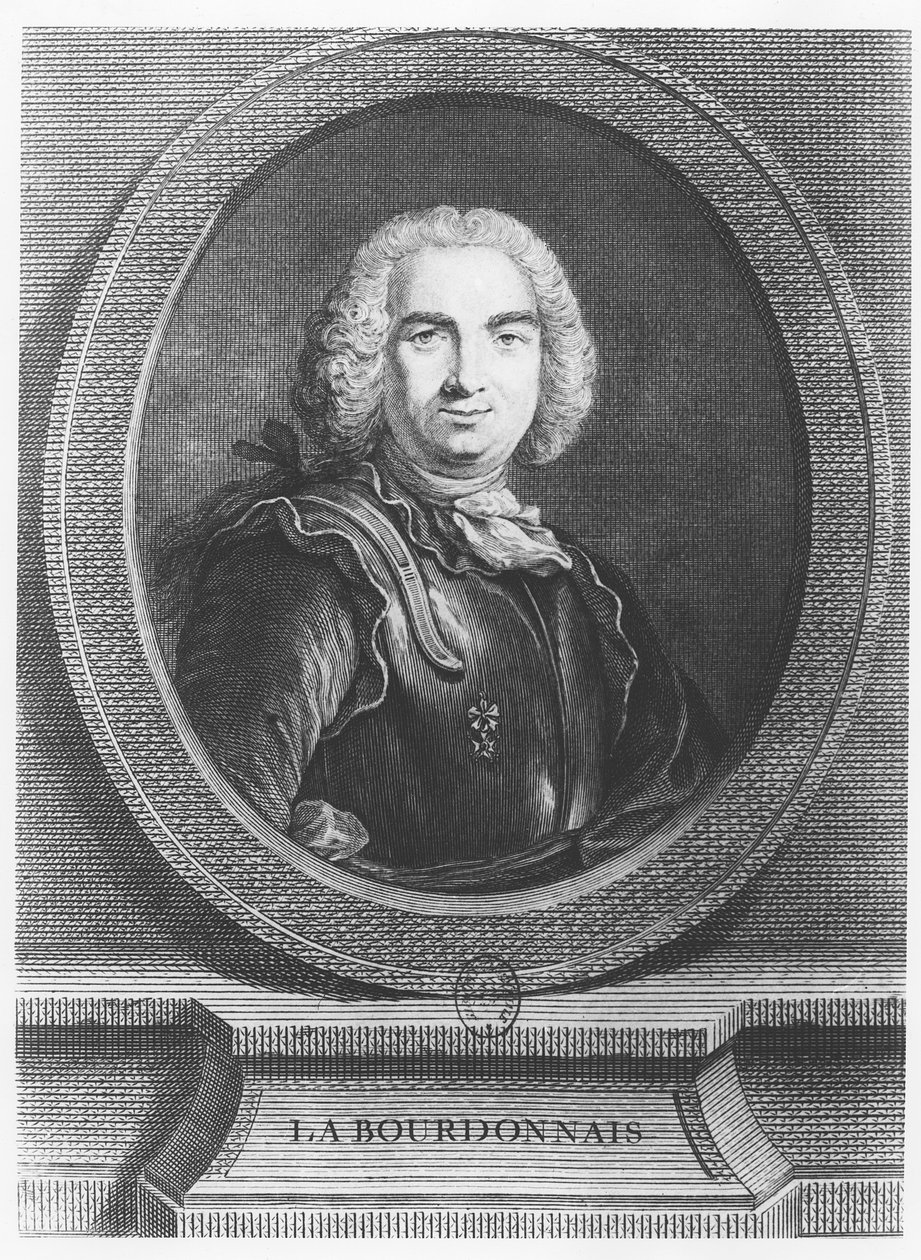 Bertrand François Mahé, Graaf van La Bourdonnais (gravure) door French School