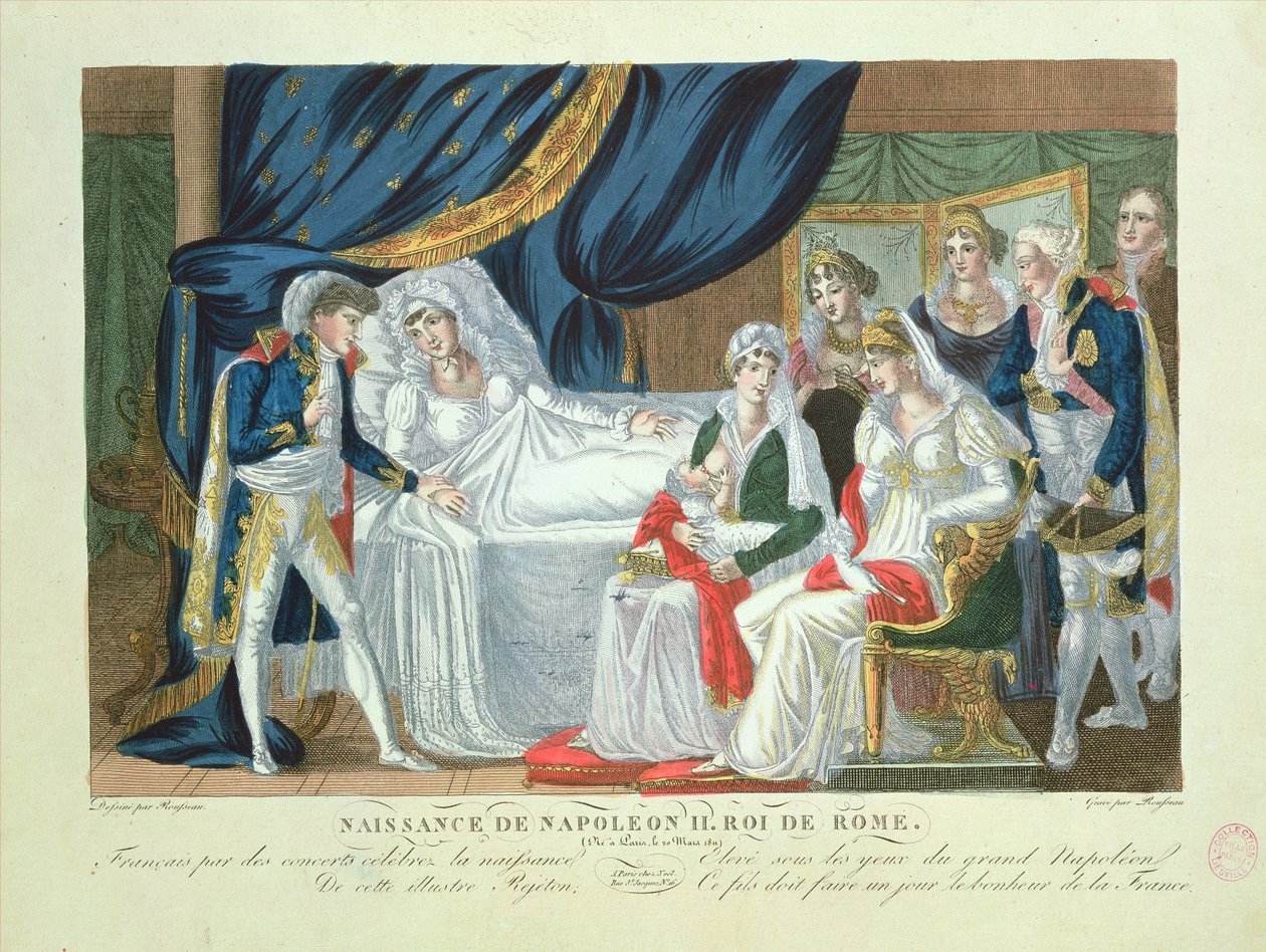 Geboorte van Napoleon II, Koning van Rome, 20 maart 1811 door French School