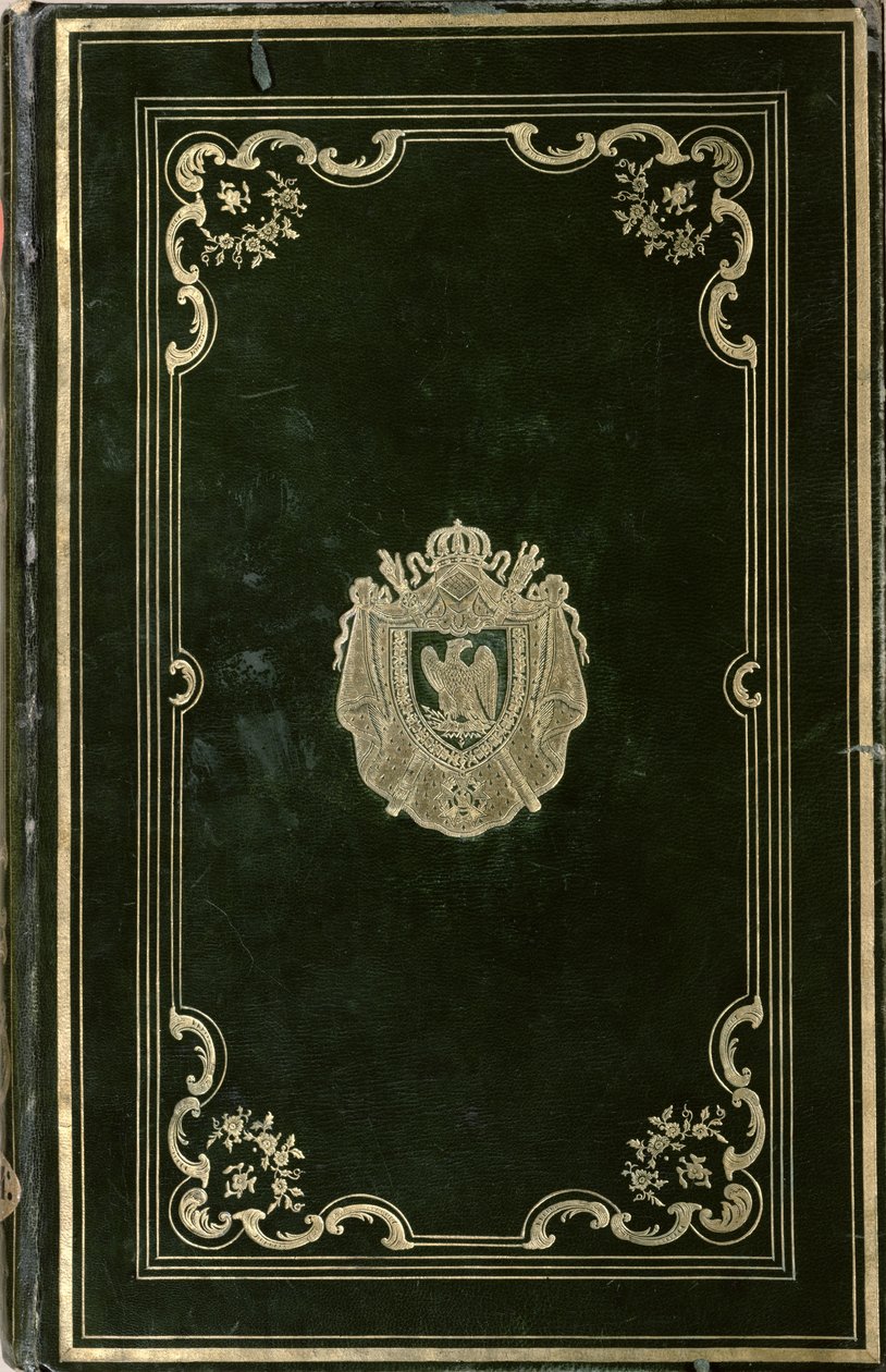 Boekband met het wapen van Napoleon Bonaparte (1769-1821) door French School
