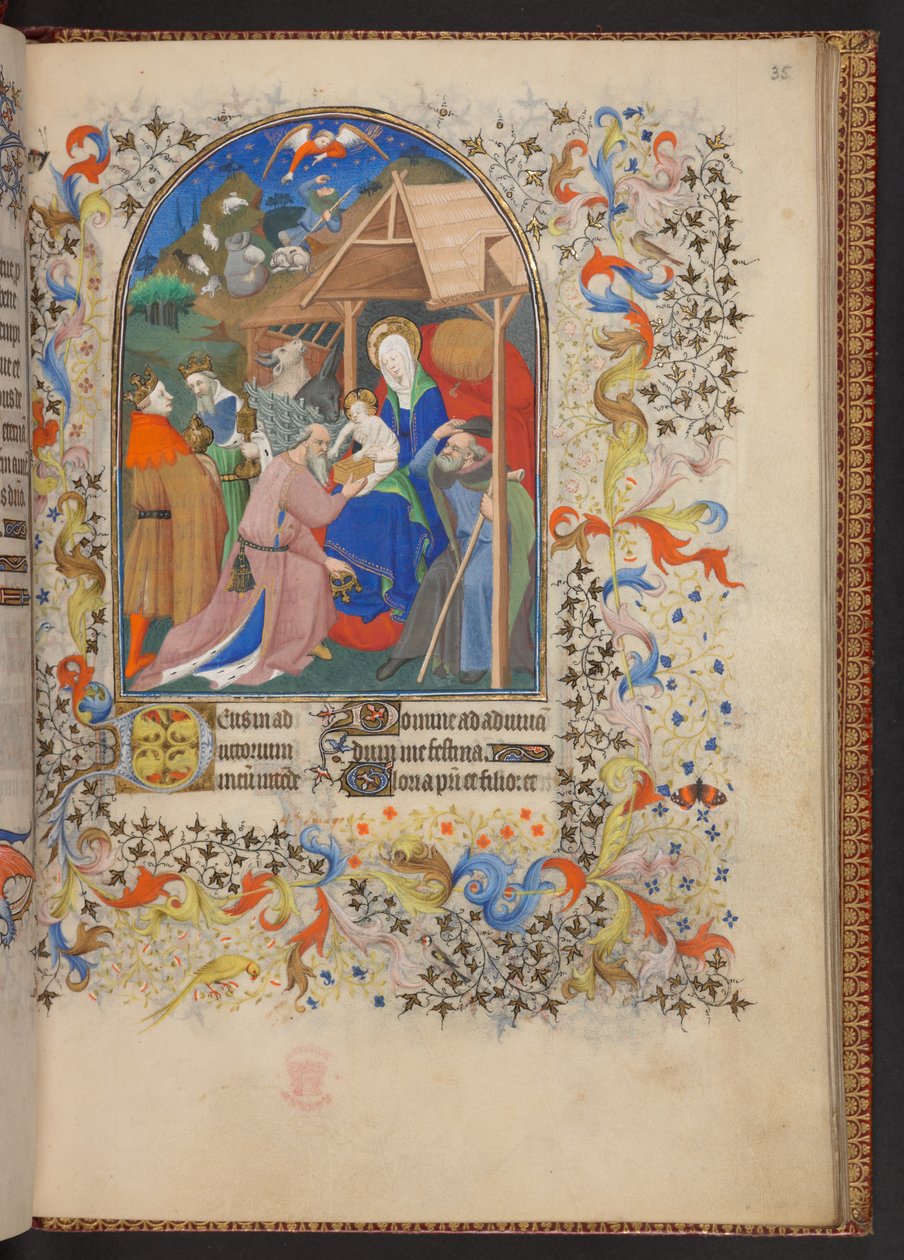 Getijdenboek, Add MS 32454 f.35r, Frankrijk door French School