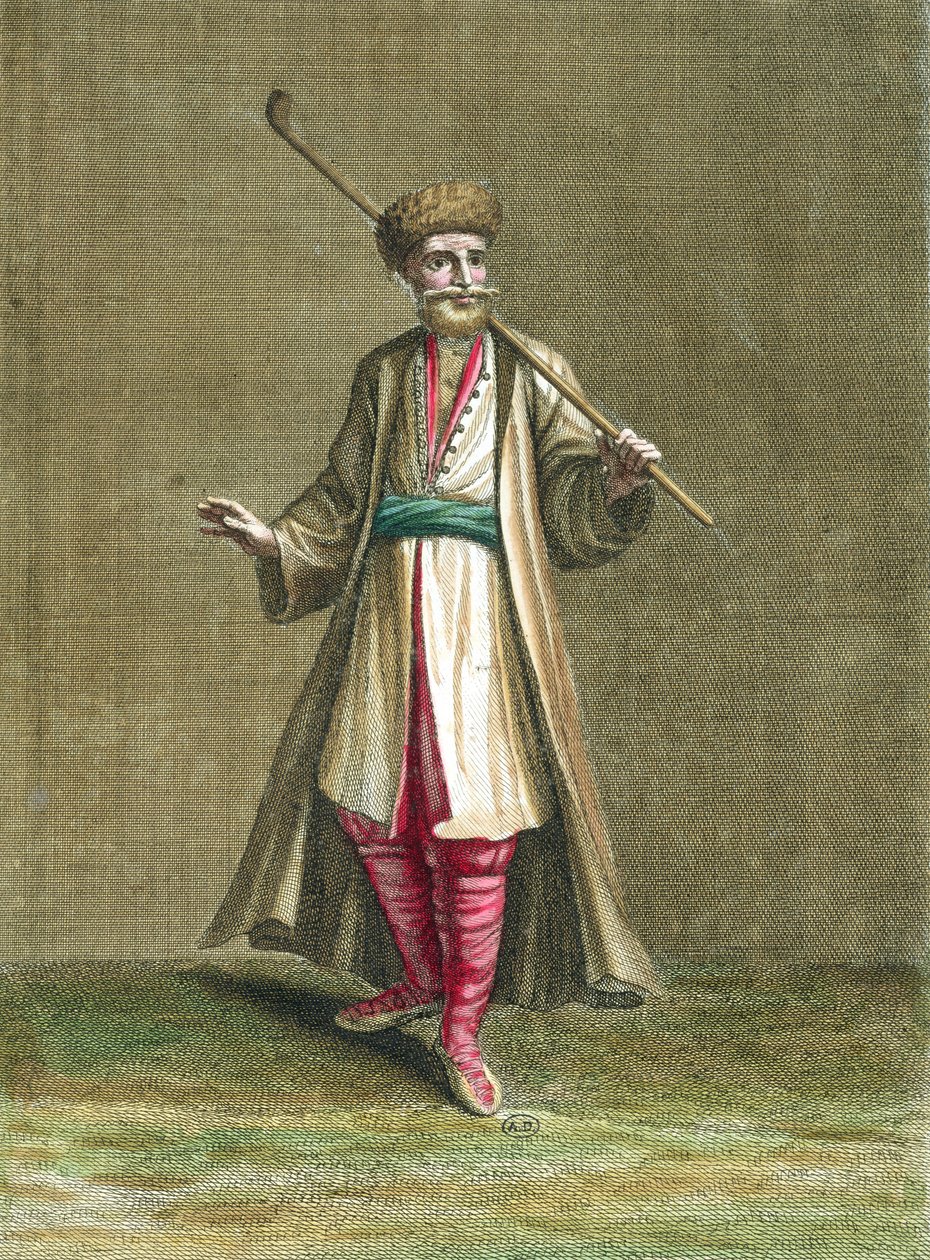 Bulgaars kostuum, illustratie uit Recueil de Costumes du Levant, 1707-8 door French School