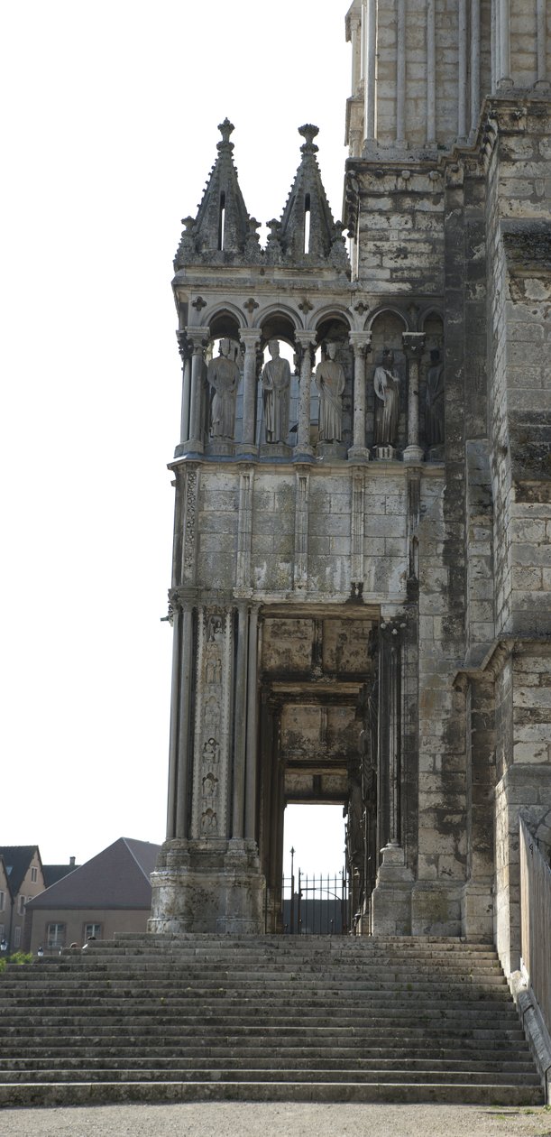Kathedraal van Chartres, detail van het zuidportaal door French School