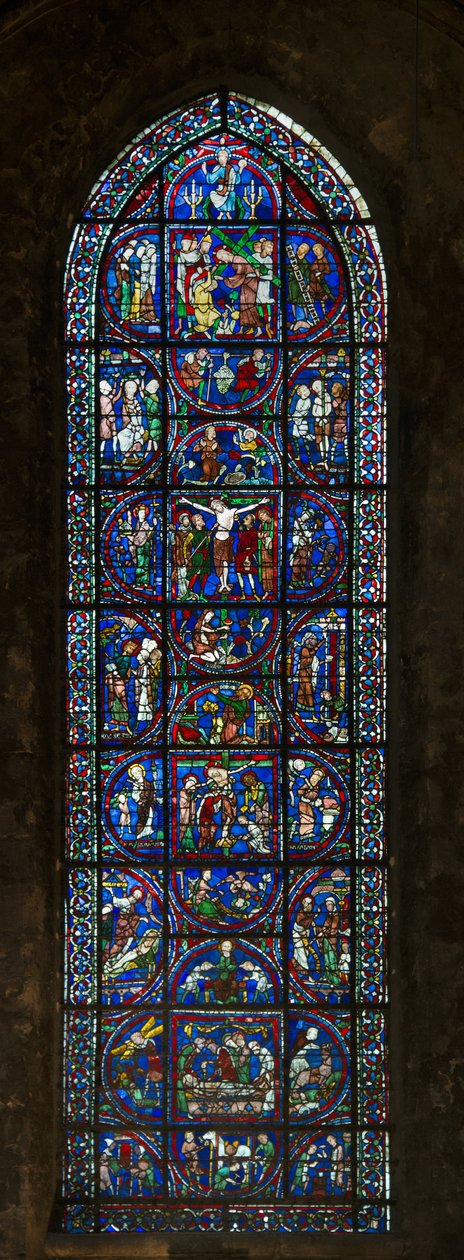 Kathedraal van Chartres, glas-in-lood: typologie passie door French School