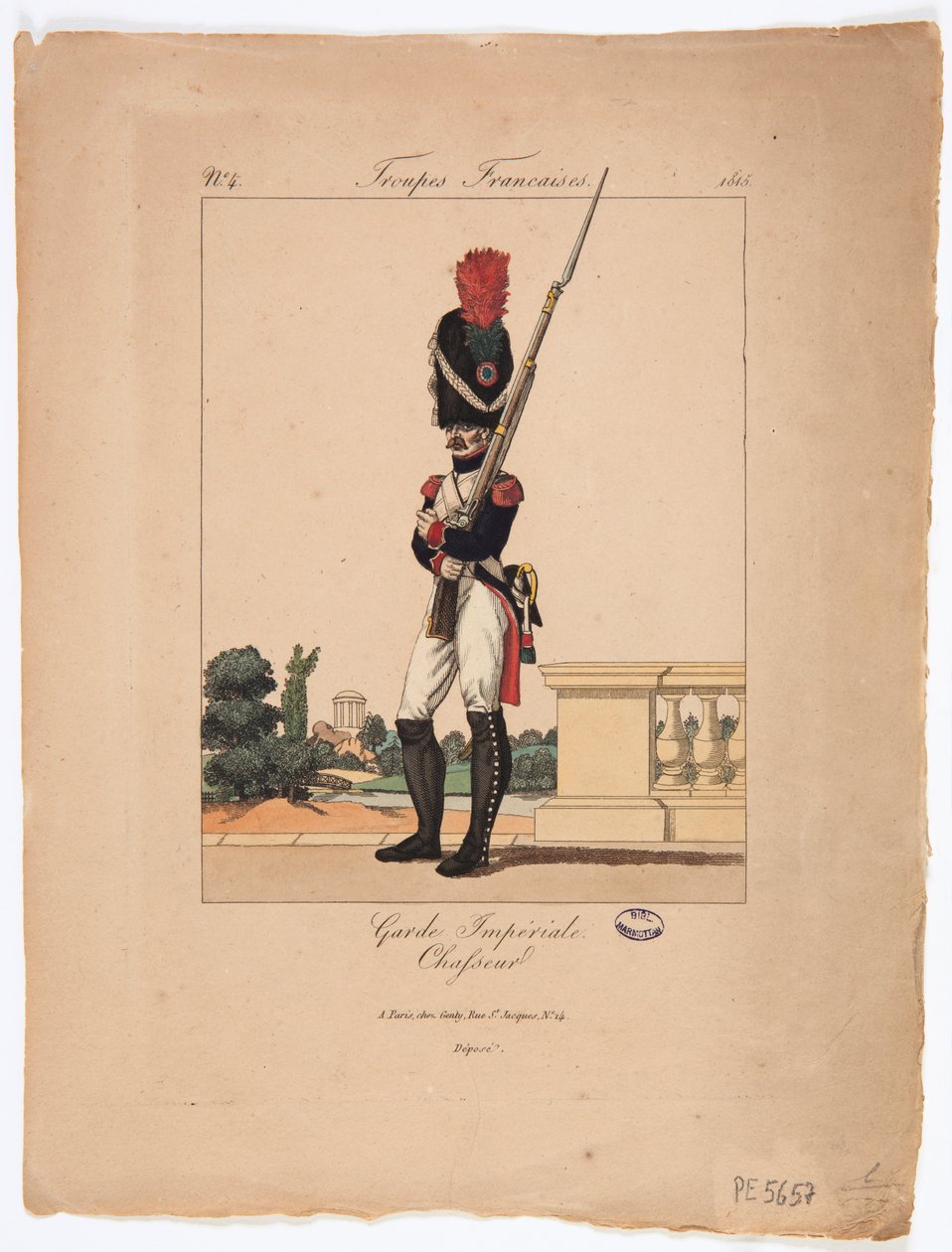 Chasseur van de Keizerlijke Garde, Franse troepen nr. 4 door French School