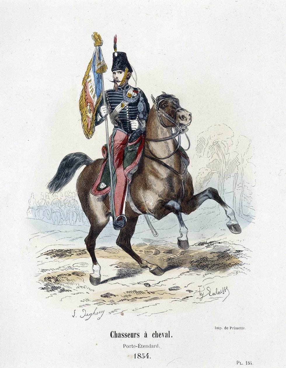 Jagers te paard: Vaandeldrager in 1854 - in 