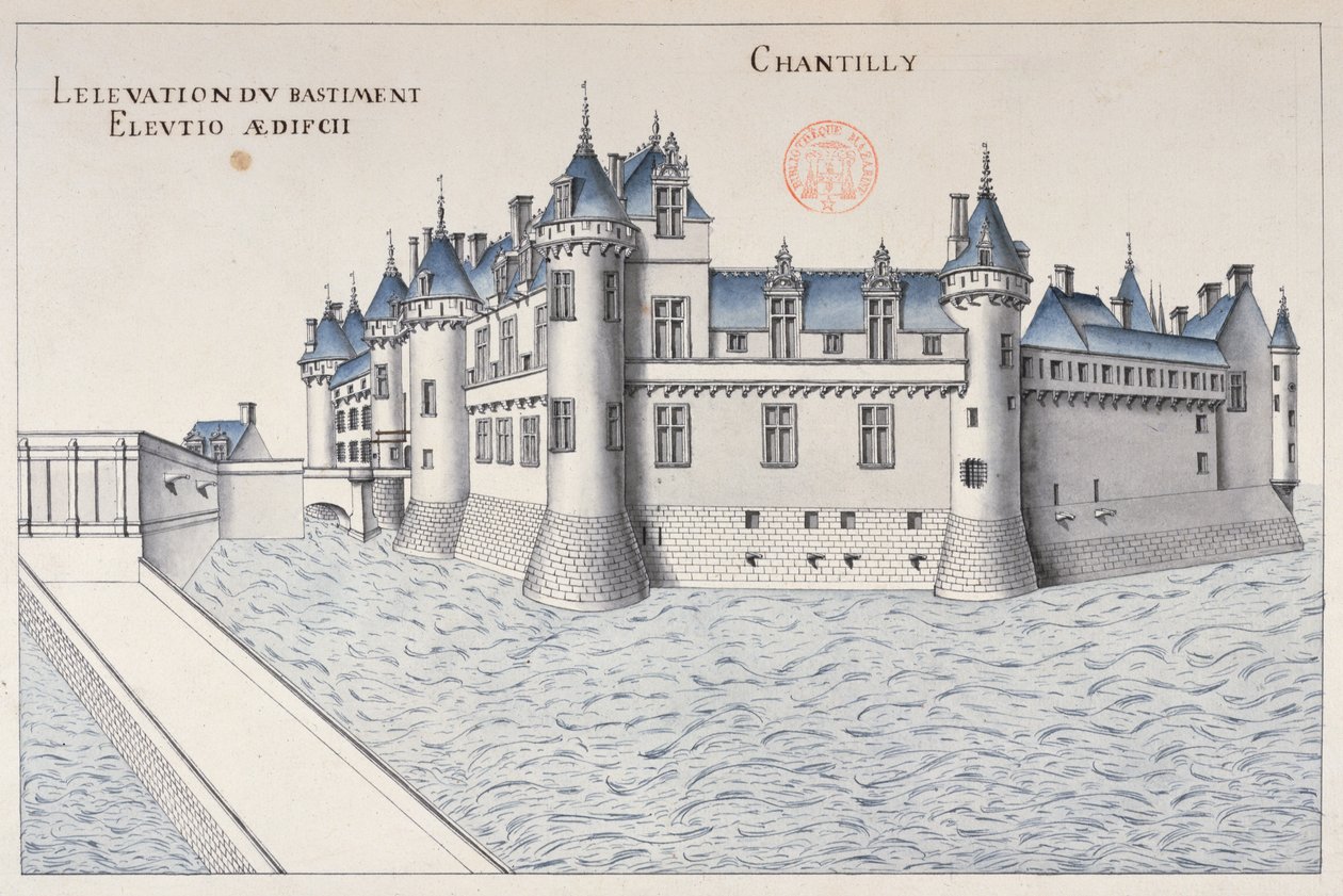 Kasteel van Chantilly door French School