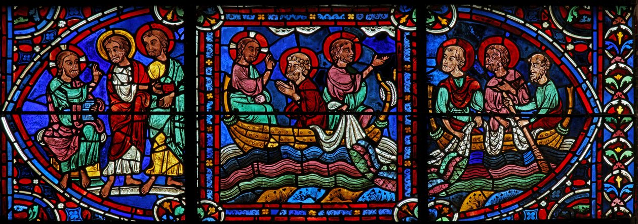 Christus roept Jakobus en Johannes door French School