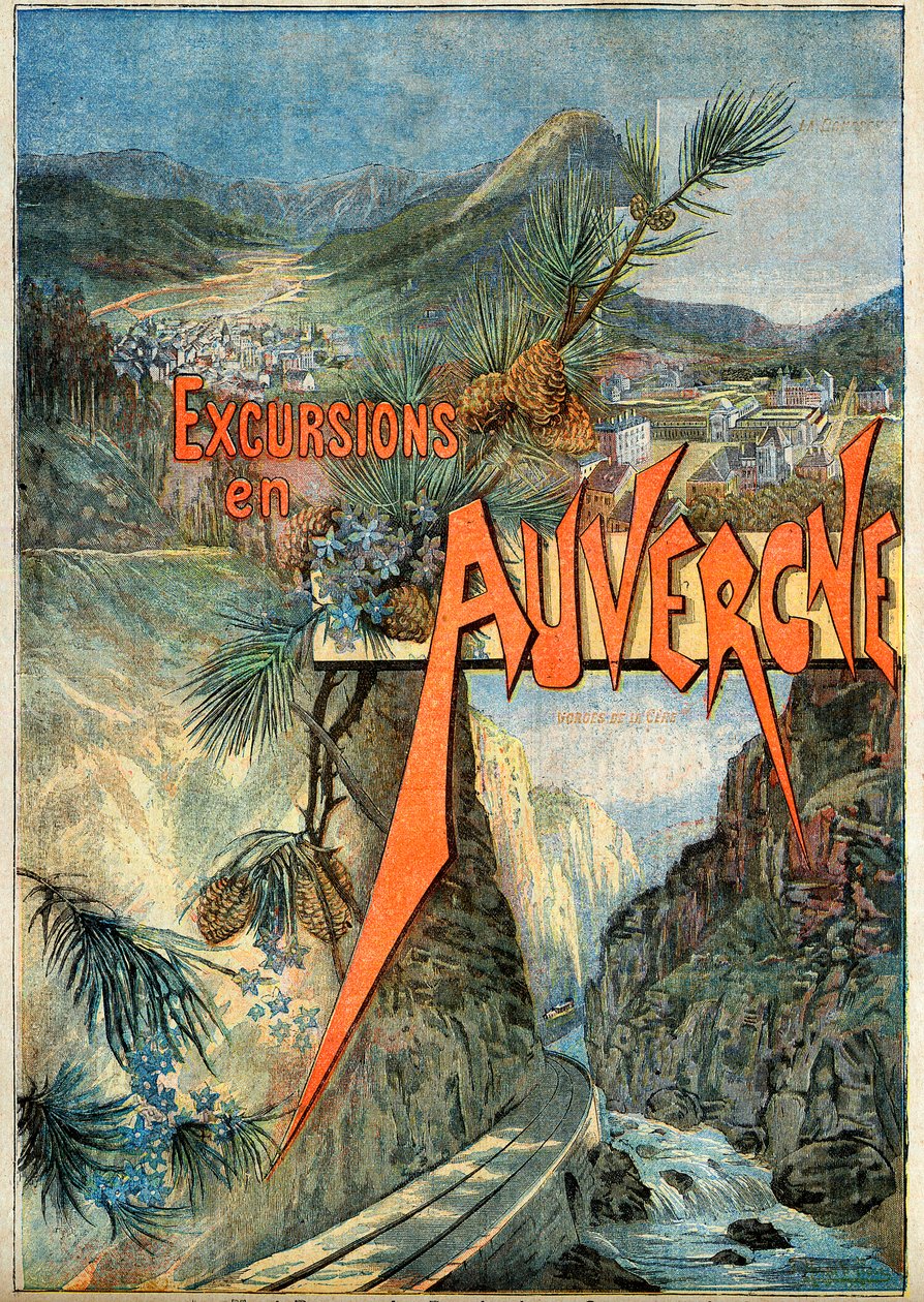 Compagnie du chemin de fer de Paris à Orleans (PO) - Excursie in Auvergne door French School