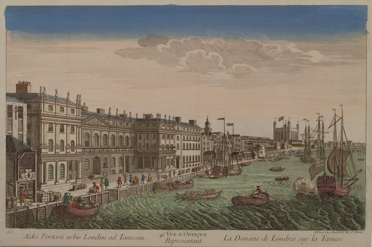 Douanehuis aan de Theems door French School