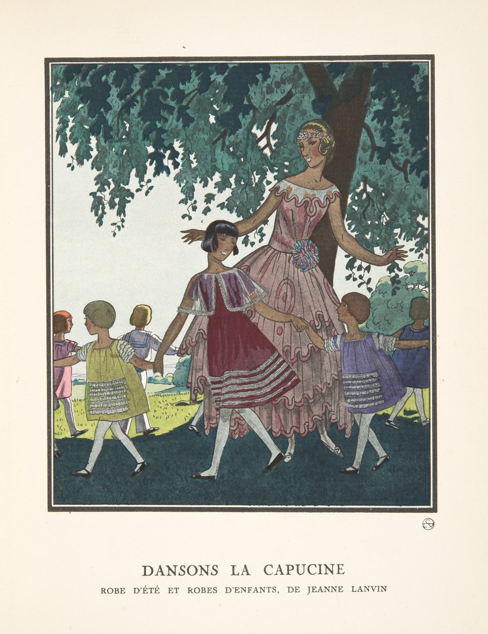 Dansons la Capucine, uit een collectie modeplaten door French School