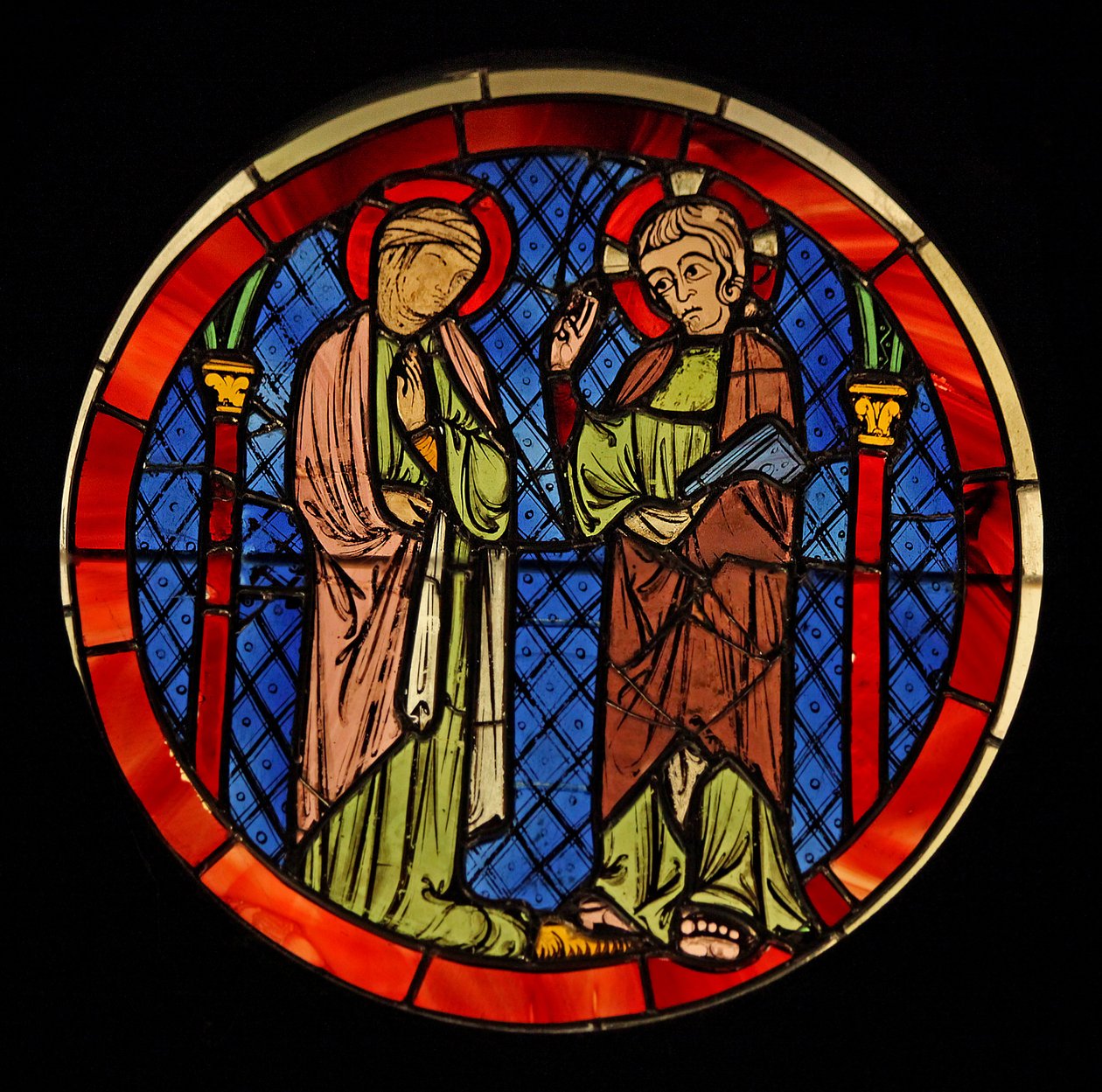 Christus met een vrouw, ex Ste Chapelle door French School
