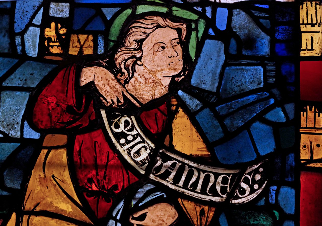 St. Johannes: uit de Chapelle du Chateau, Rouen? door French School