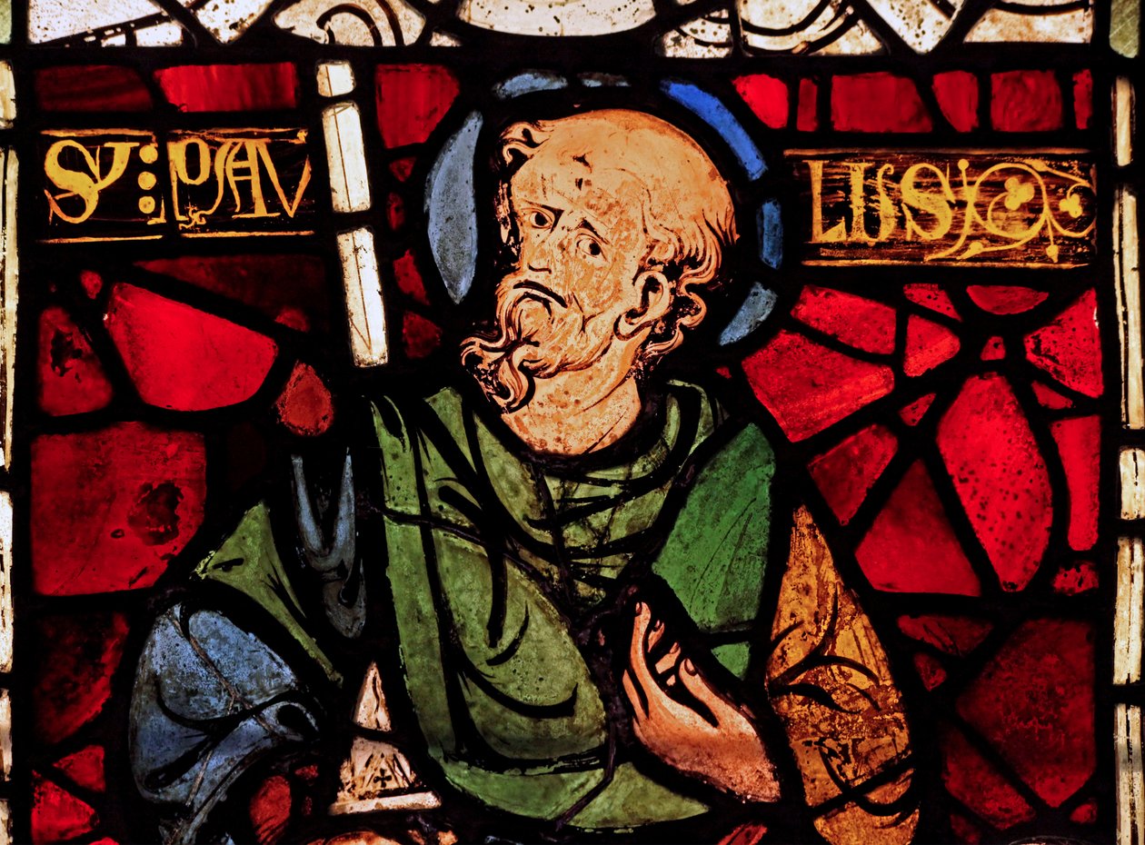 St. Paulus: uit de Chapelle du Chateau, Rouen? door French School