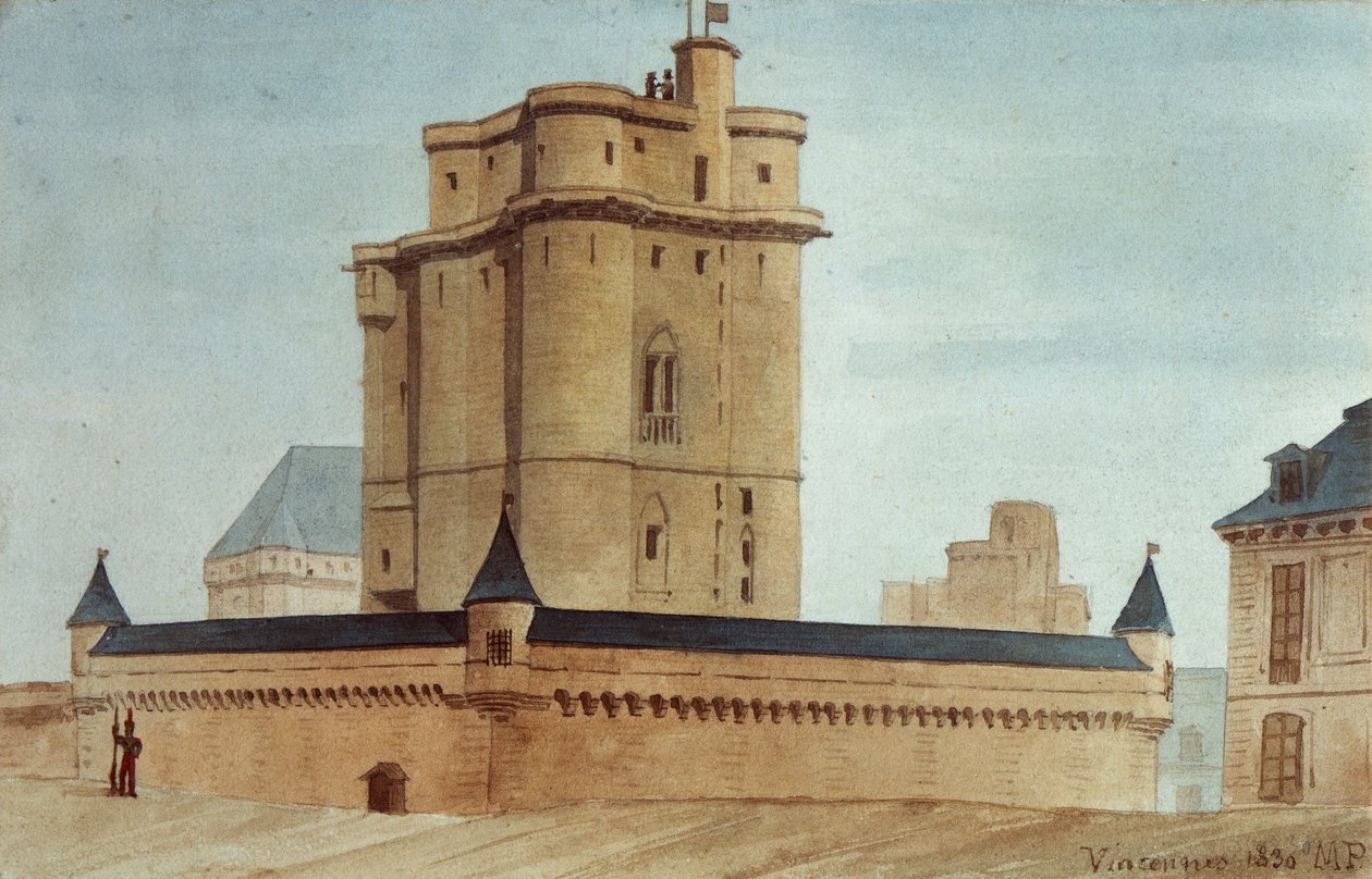 Kerker van het kasteel van Vincennes door French School