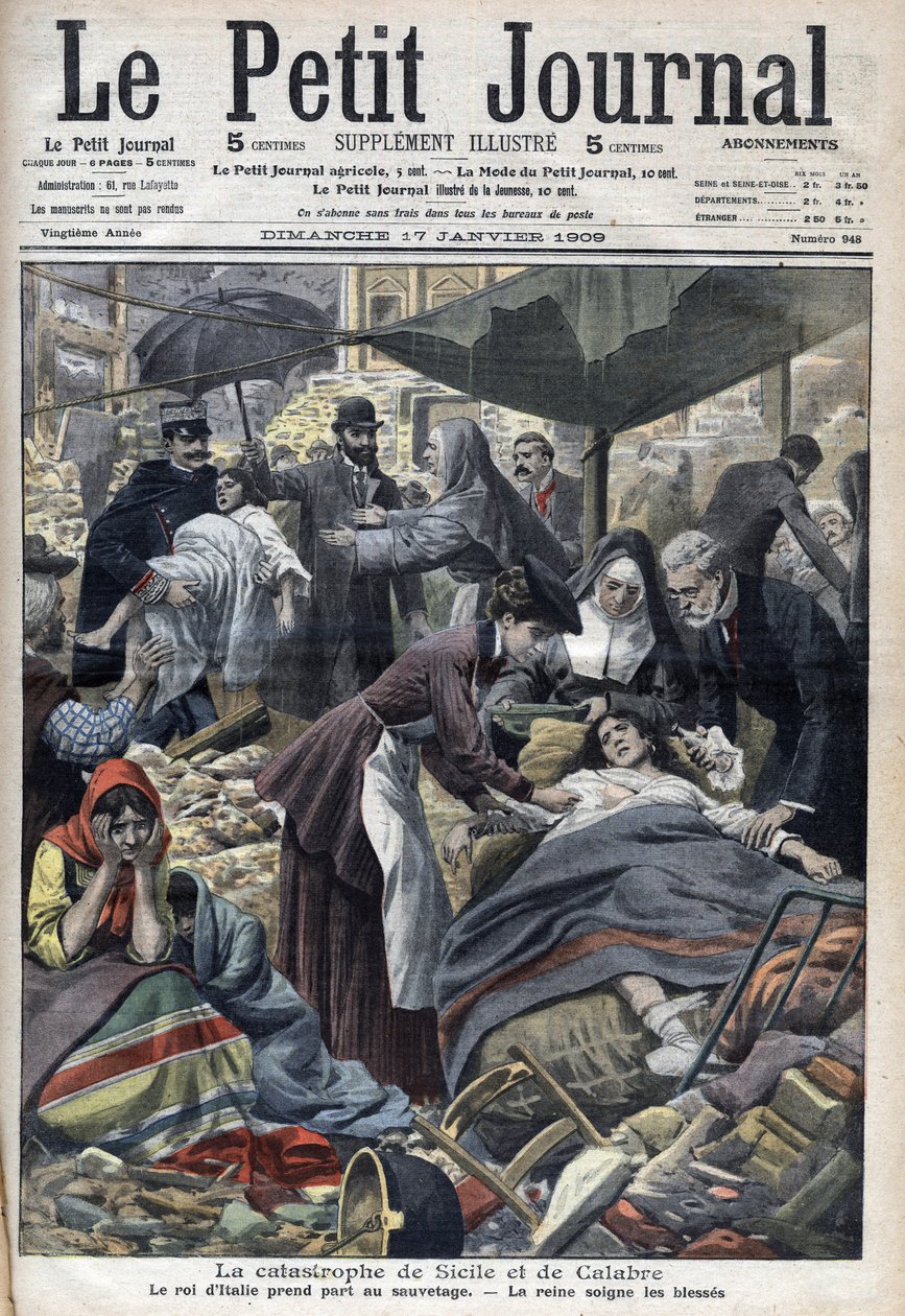 Aardbeving in Sicilië, Calabrië 1909 (