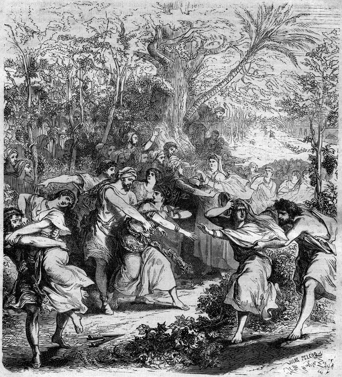 Keizer Nicephorus III Botaniates (1001-1081), Byzantijnse keizer van 1078 tot 1081, liet jonge jongens en meisjes ontvoeren. Gravure in 