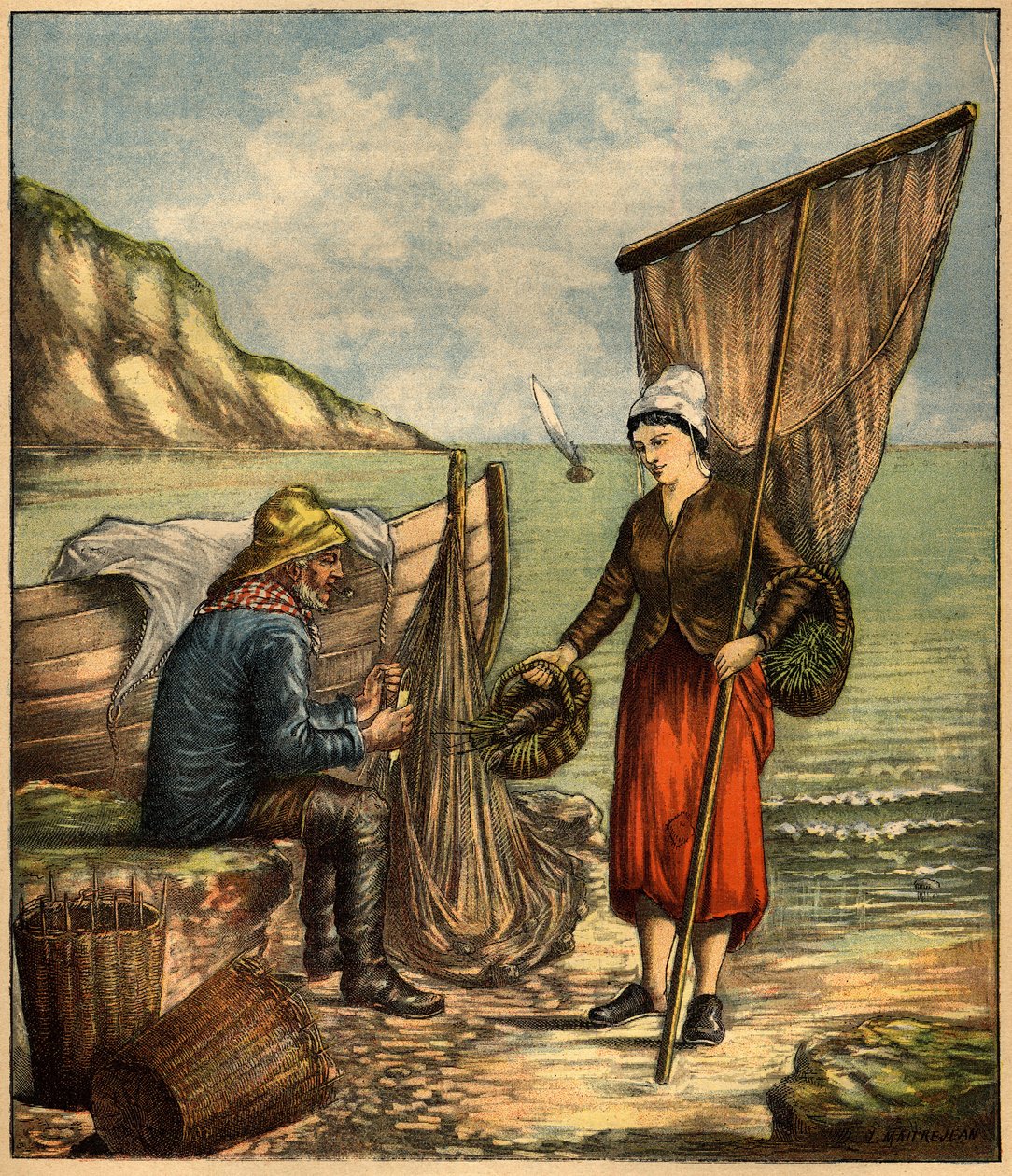 Gravure in "La Terre Illustree" nr. 86 van 23 juni 1892 door French School
