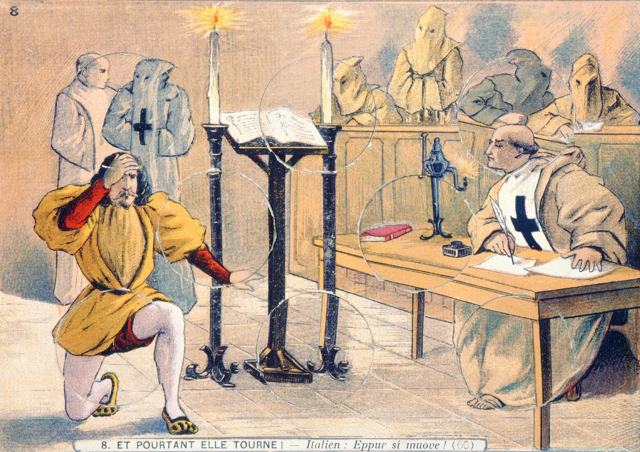 Eppur si muove, Het Proces van Galileo Galilei (1564-1642) in 1633 door French School