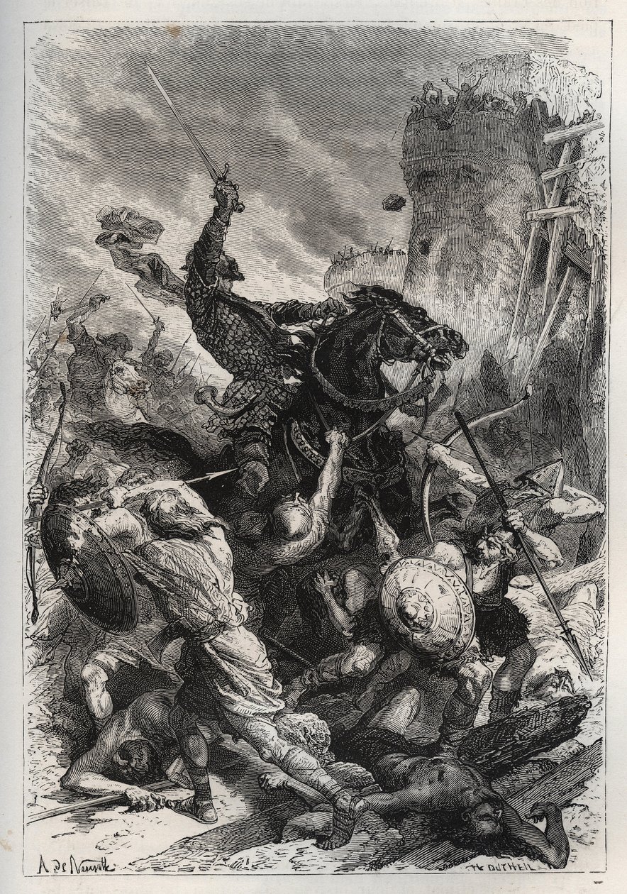 Eudes (Odon) (860-898), koning van de Franken, leidt de strijd tegen de Noormannen en verdedigt Parijs (860-887) - Eudes (852-898) in de strijd tegen de Noormannen - 