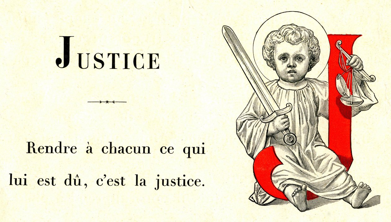 Fragment uit het Alfabet van het Kind Jezus, editie Alfred Mame a Tours door French School