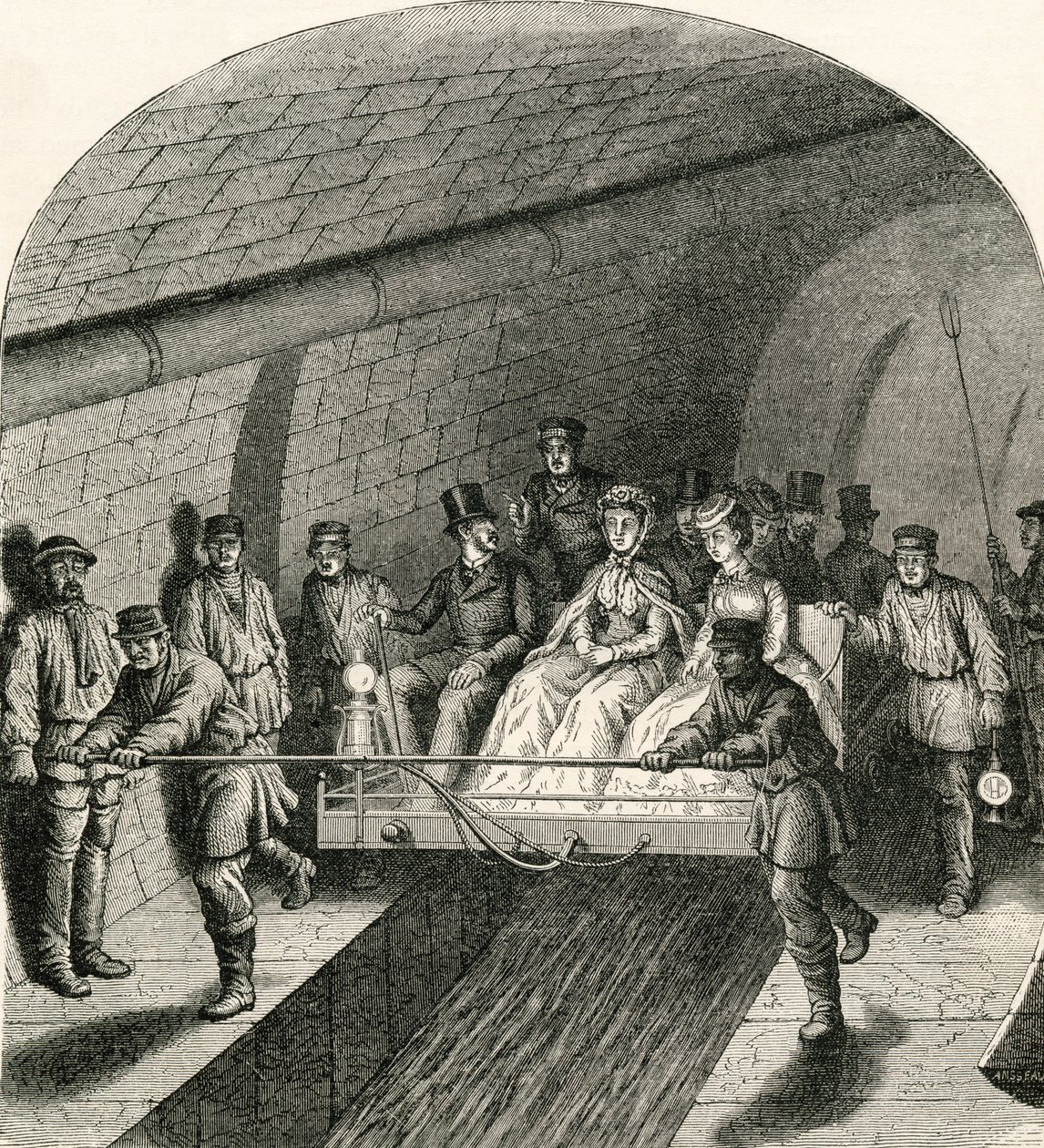 Excursie in de riolen van Parijs, uit 