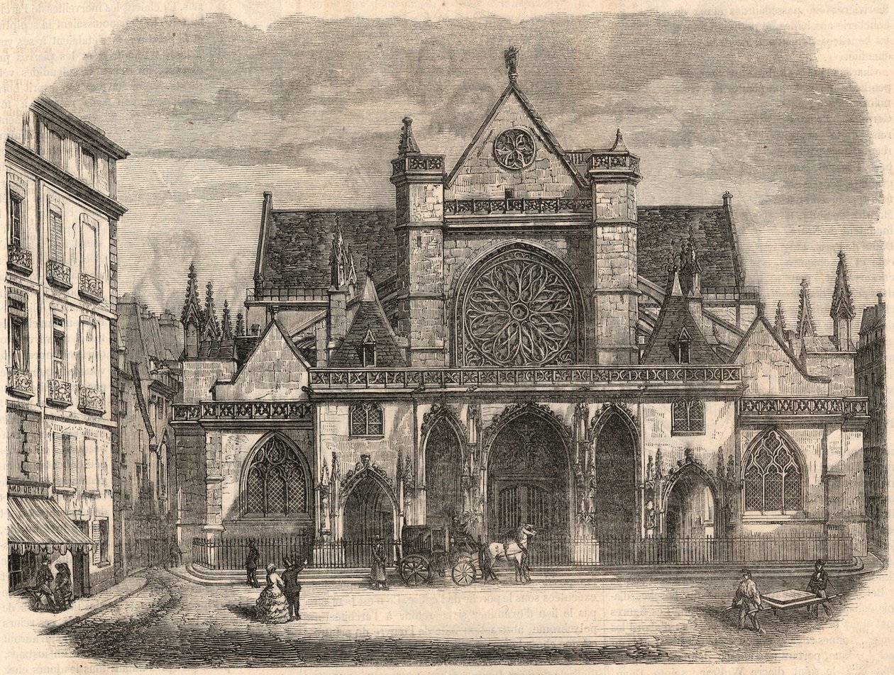 Buitenzicht op de kerk Saint-Germain l