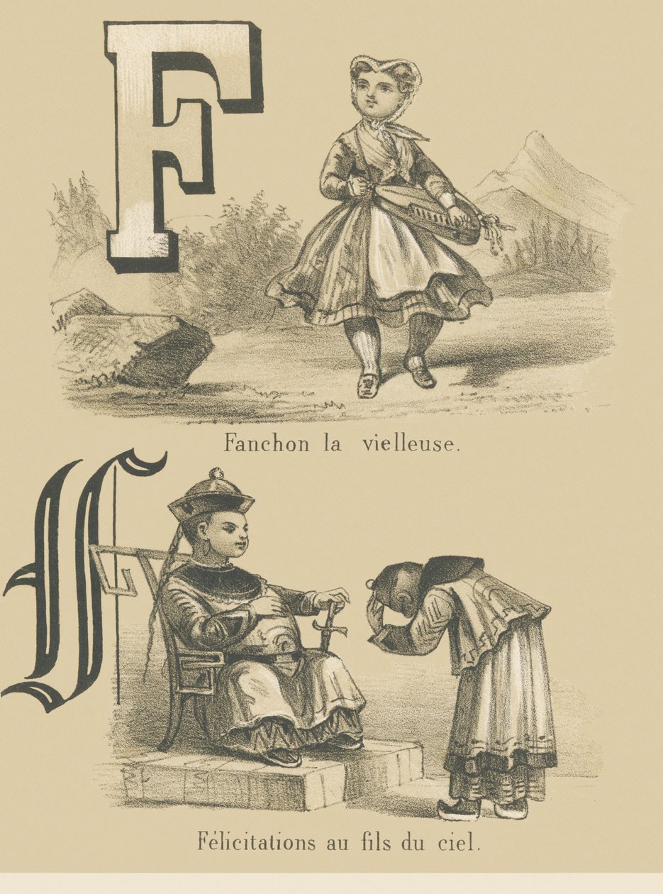 F: Fanchon de oude man / Felicitaties aan de zoon van de hemel door French School