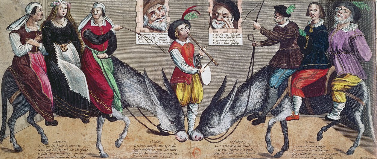 Komedie opgevoerd ca. 1600 in het Theater van het Hotel de Bourgogne door French School